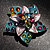3D Enamel Crystal Flower Brooch (Multicoloured) - view 5