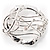 Rhodium Plated Music Treble Clef & Notes Crystal Brooch - view 3