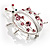 Large Crystal Lady Bug Fashion Brooch (Pink) - view 5
