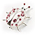 Large Crystal Lady Bug Fashion Brooch (Pink) - view 7