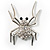 Giant Crystal Spider Fashion Brooch