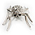 Giant Crystal Spider Fashion Brooch - view 5
