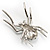 Giant Crystal Spider Fashion Brooch - view 3