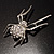 Giant Crystal Spider Fashion Brooch - view 11