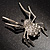 Giant Crystal Spider Fashion Brooch - view 4