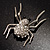 Giant Crystal Spider Fashion Brooch - view 12