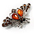 Citrine Crystal Moth Brooch - view 6