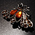 Citrine Crystal Moth Brooch - view 10