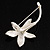 Stunning Calla Lily Brooch (Silver Tone) - view 4