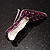 Purple Swarovski Crystal Stiletto Shoe Brooch - view 6