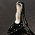 Jet Black Crystal Stiletto Shoe Brooch (Silver Tone) - view 4