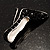 Jet Black Crystal Stiletto Shoe Brooch (Silver Tone) - view 6