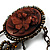 Romantic Butterfly Vintage Charm Safety Pin Brooch (Bronze) - view 4