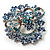 Blue Diamante Corsage Brooch - view 5