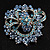 Blue Diamante Corsage Brooch - view 2