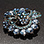 Blue Diamante Corsage Brooch - view 4