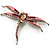 Pink Enamel Dragonfly Brooch