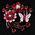 Fancy Butterfly And Flower Brooch (Pink&Magenta) - view 2