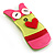 Funky 'Mr Wiggly' Multicoloured Plastic Brooch - view 2