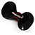 Black & Red Plastic Bow Brooch - view 4