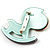 Rocking Horse Plastic Crystal Brooch (Sandy,Pale Green& Lavender) - view 3