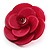 Romantic Pink Plastic Rose Brooch - view 2