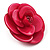 Romantic Pink Plastic Rose Brooch - view 3