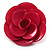 Romantic Pink Plastic Rose Brooch