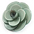 Romantic Pale Green Plastic Rose Brooch - view 2
