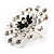 Sparkling Clear Crystal Corsage Brooch - view 2