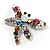 Crystal Dragonfly Brooch (Multicoulored) - view 2