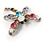 Crystal Dragonfly Brooch (Multicoulored) - view 3