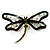Jumbo Sequin Dragonfly Brooch (Silver, Green&Olive) - view 2