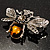 Art Deco Bumble-Bee Brooch (Silver Tone) - view 5