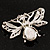 Art Deco Bumble-Bee Brooch (Silver Tone) - view 7