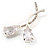 Diamante Floral Brooch (Silver&Clear) - view 5