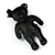 Black Bear In Crystal Bathing Suit Brooch - view 5