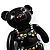 Black Bear In Crystal Bathing Suit Brooch - view 6
