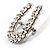 Clear Crystal Lucky Horseshoe Brooch (Silver Tone) - view 2