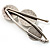 'Modern Leaf' Stainless Steel Ethnic Brooch - view 2