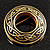 Traditional Circle Celtic Brooch (Gold Tone) - view 5