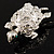 Small Crystal Turtle Brooch (Silver Tone) - view 5