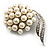 Snow White Faux Pearl Wedding Brooch - view 2