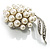 Snow White Faux Pearl Wedding Brooch - view 8