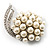 Snow White Faux Pearl Wedding Brooch - view 4