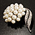 Snow White Faux Pearl Wedding Brooch - view 3
