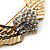 Crystal Heart And Wings Brooch (Gold Tone) - view 3