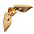 Crystal Heart And Wings Brooch (Gold Tone) - view 5