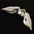 Crystal Heart And Wings Brooch (Silver Tone) - view 10