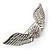 Crystal Heart And Wings Brooch (Silver Tone) - view 9